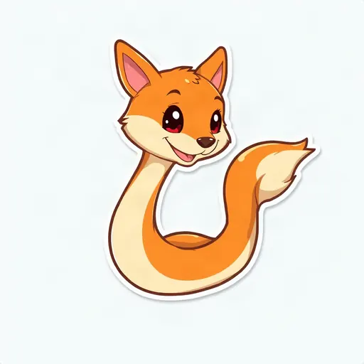 Skin Zorra de Wormhop: una serpiente de caricatura enroscada